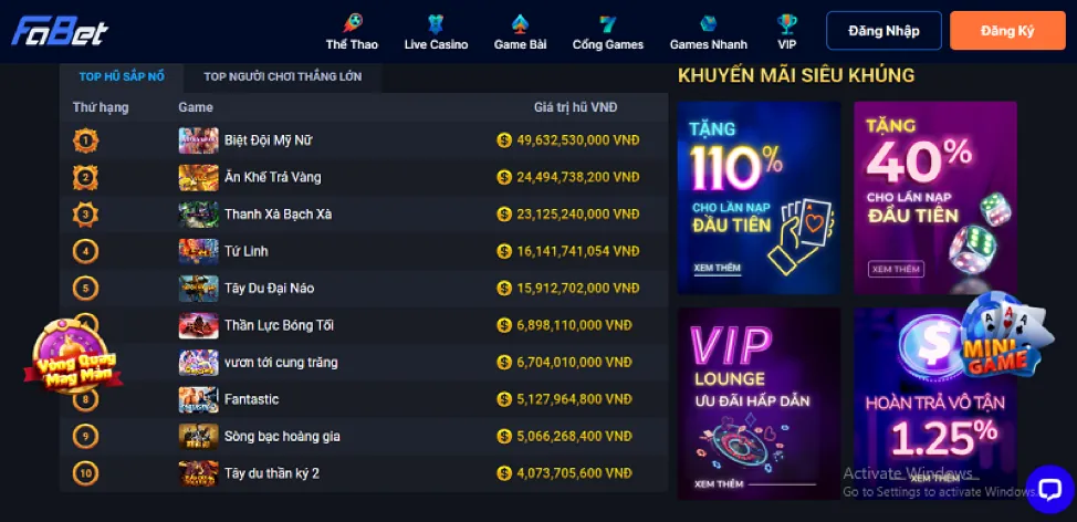 Truy cập trang chủ az688 casino
